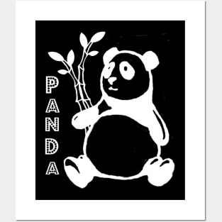 White panda Posters and Art